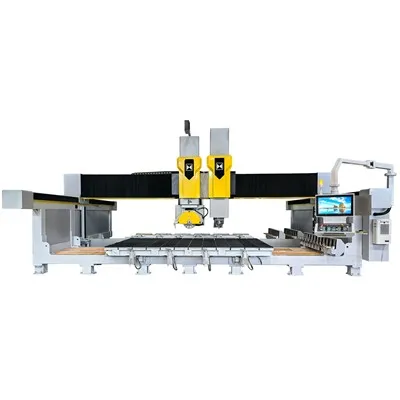 5 Axis Stone CNC Cutting And Polishing Machine Center